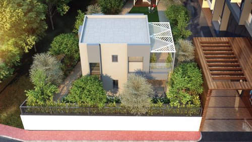 Pacific Tower top terrace view render